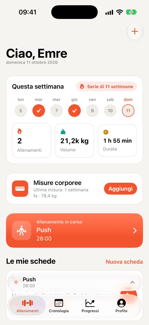 La tua settimana a colpo d'occhio