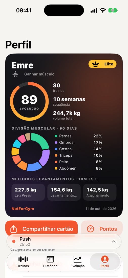 Cartão de atleta