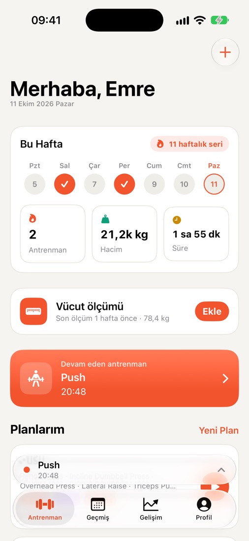 Haftan tek bakışta